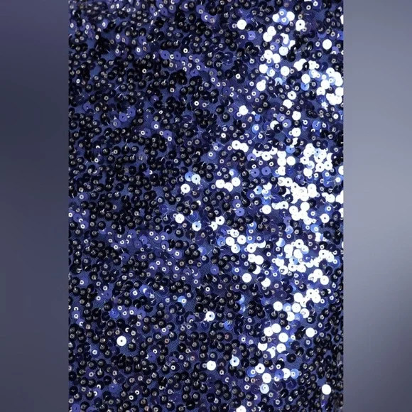 Lulu’s Sequin Mini Party Dress Royal Blue Sz Small force of fashion NWT Cocktail - Picture 3 of 6